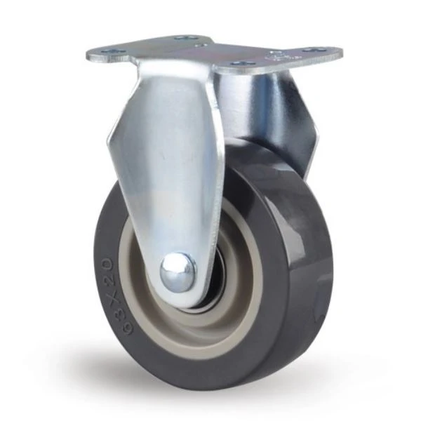 small Polyurethane on polypropylene rigid casters (4)