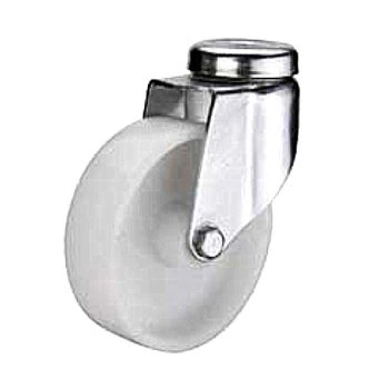 hvít nylon steypuhjól